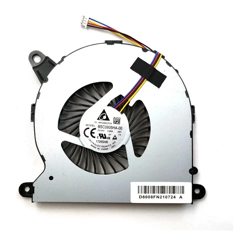 For Intel NUC8i7BEH Mini PC CPU Cooling Fan BSC0805HA-00 NUC8 1Z24L9R 4 PIN - Image 2 of 2