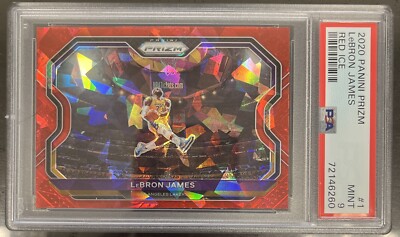 2020 Panini Prizm Lebron James Red Ice #1 PSA 9! | eBay