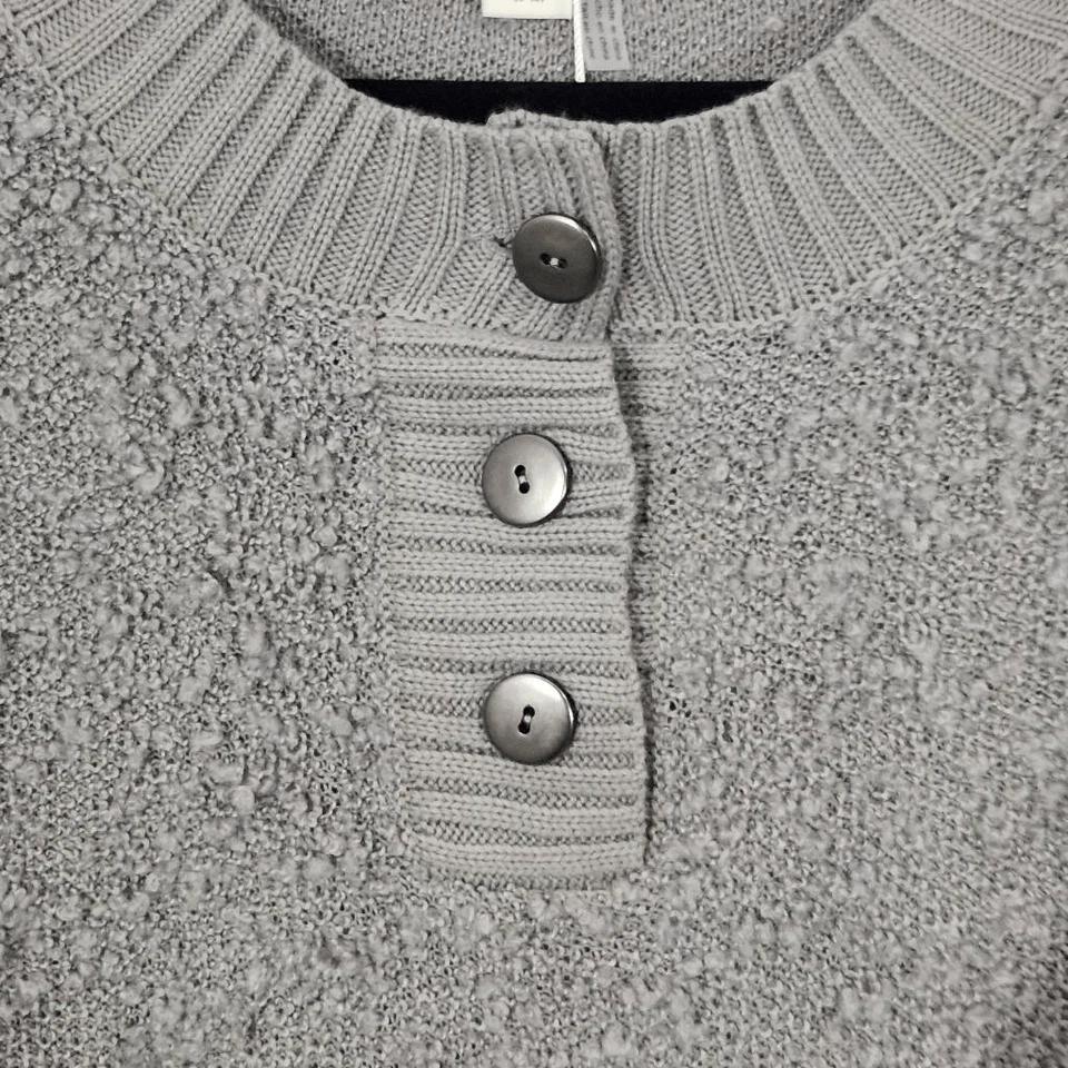 Suéter Poncho Simply Noelle Gris Nuevo con Etiquetas Talla Pequeña/Mediana Gris Suéter Foto 4 de 4