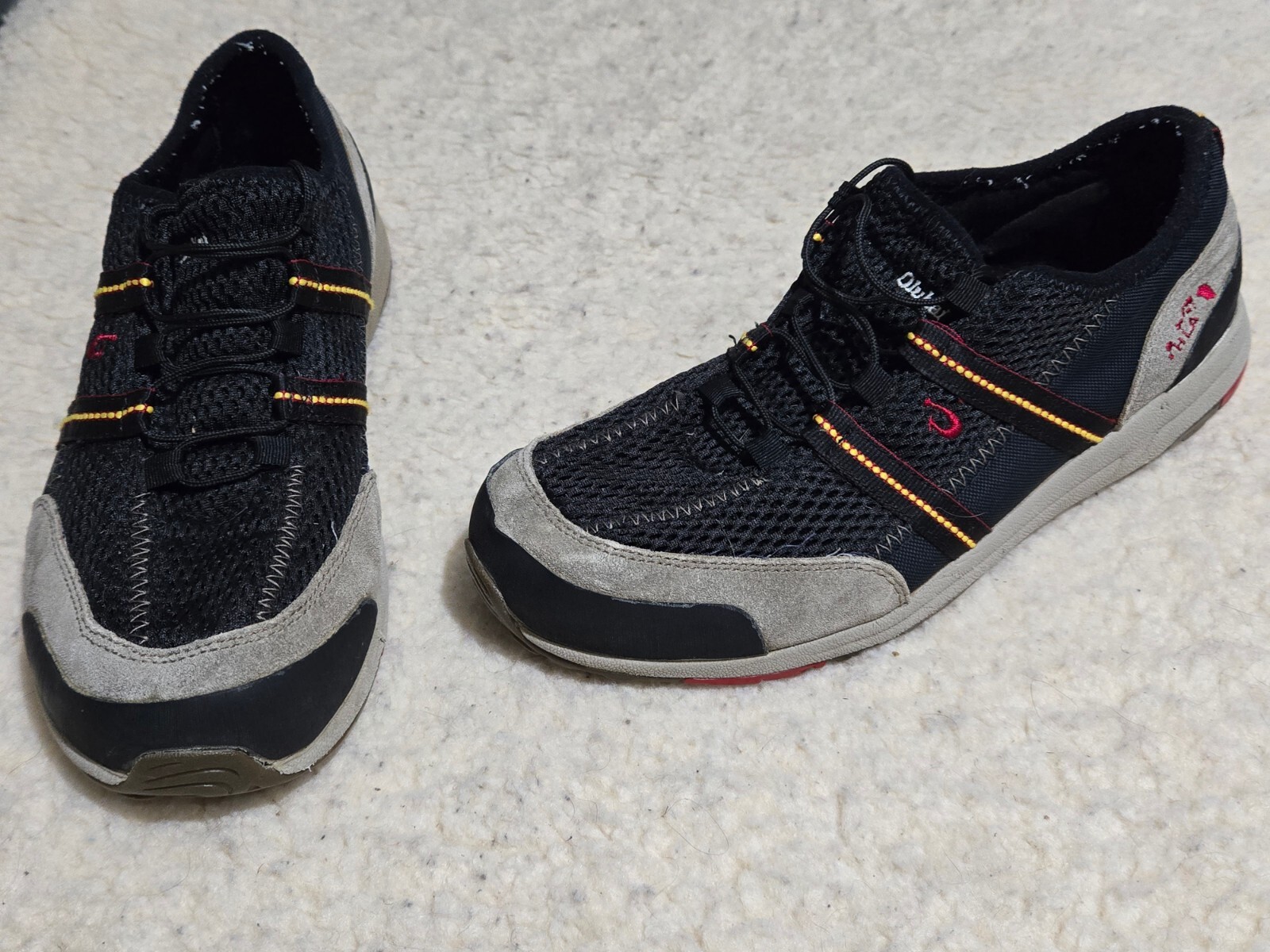 Olukai Kia’i Slip-On Sneakers for Men Size 9.5 Black Tan