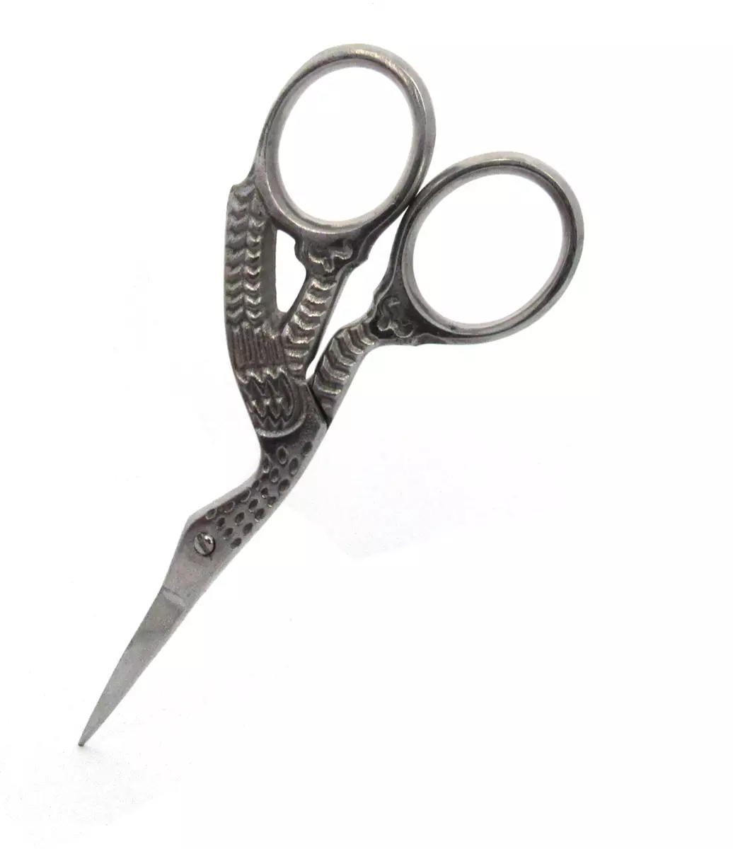 NEW Silver Stork Mini Scissors 3.5 for Embroidery Sewing Herbs
