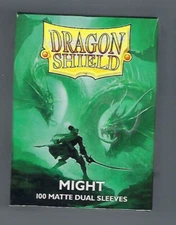 Dragon Shield Matte Might (100) Shield Sleeves Free Shipping