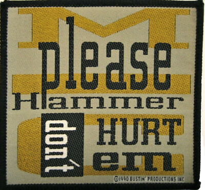 MC Hammer Please Hammer Don t Hurt  Em  Aufnäher Patch