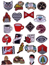 Twin Peaks David Lynch Enamel Lapel Pin Metal Badge Collection
