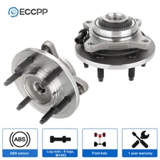 2 Pcs Wheel Hub Bearings Assembly Front For Ford F-150 Expedition 4WD 6 Lug Only