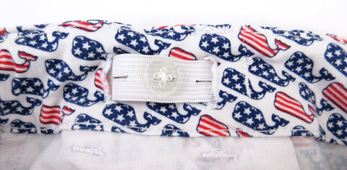 Girl’s Vineyard Vines Flag Whale Printed Boulevard Shorts White Cap Sz 10 MINT! - Picture 3 of 5