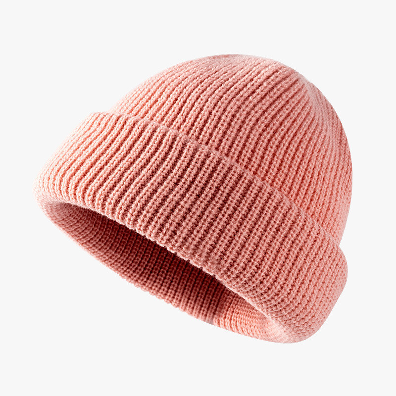 Men's and Women's Thick Knit Autumn/winter Hat Solid Color Beanie Hat