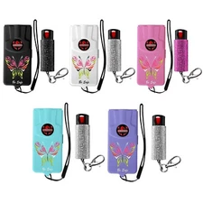 FIGHTSENSE Flashlight Stun Gun with Pepper Spray for Self Defense