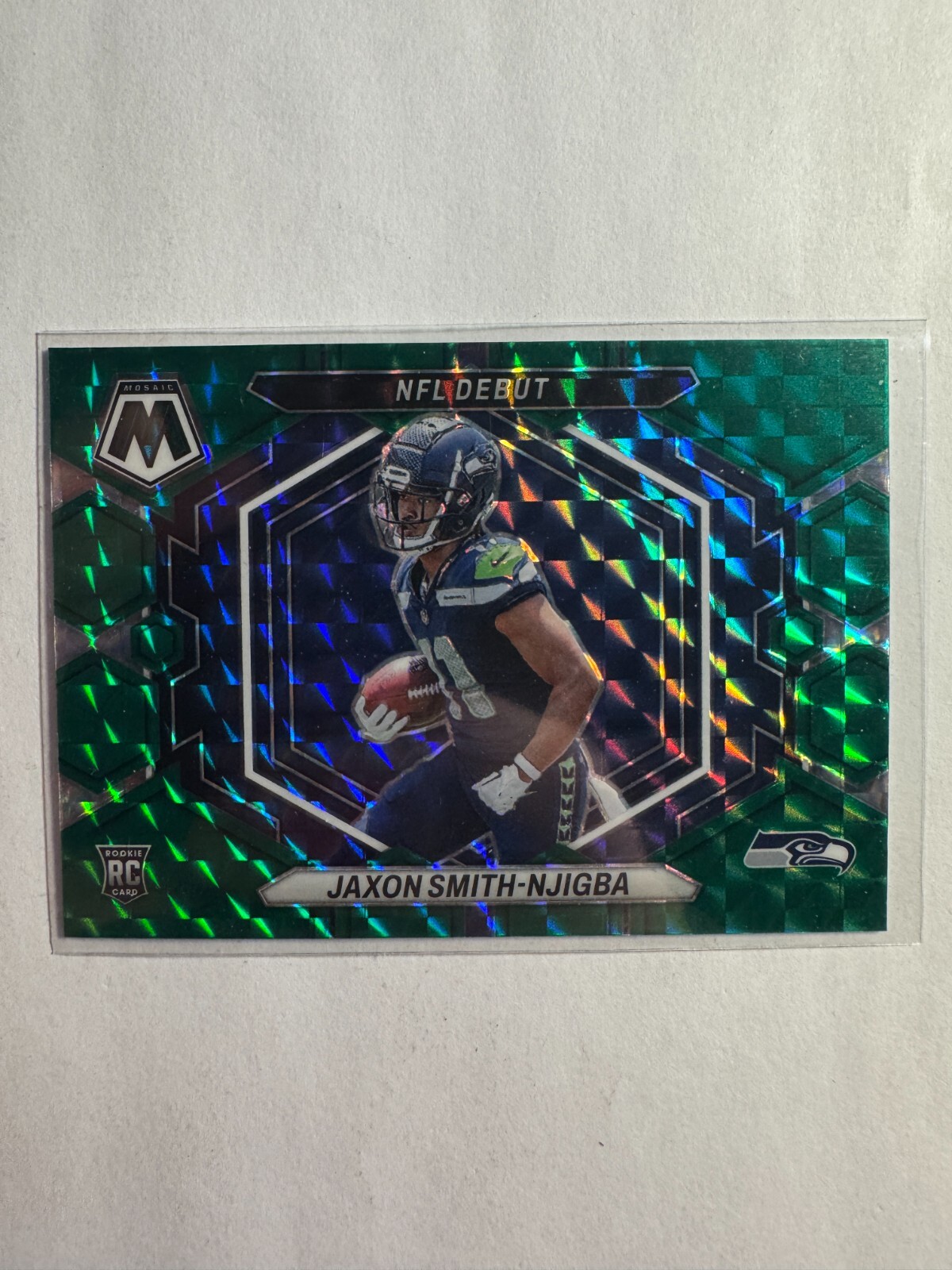 K287,208 - 2023 Panini Mosaic NFL Debut Mosaic Green #12 Jaxon Smith-Njigba