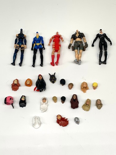 1:18 Female Action Figure Heads and Bodies Acid Rain, GI Joe, Marvel