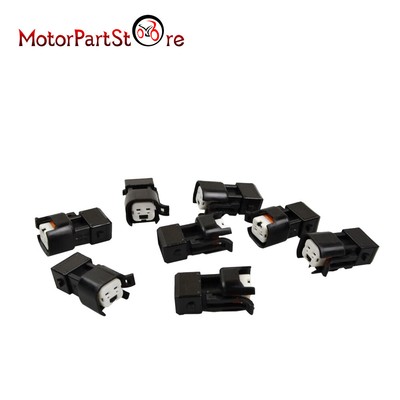 Automotive Fuel Injectors 8 Packed Uscar Ev6 Ev14 Female To Ev1 Male Fuel Injector Connectors Adapters