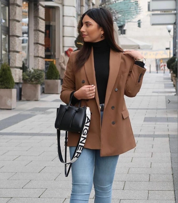 blazer camel zara
