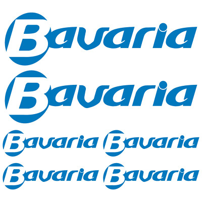 Autocollants Sticker Bavaria XL Pour Camping-car / Caravane - Lot De 6 Pièces - Neuf