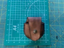 Handmade Leather Skoal Tobacco Pouch Belt Attach