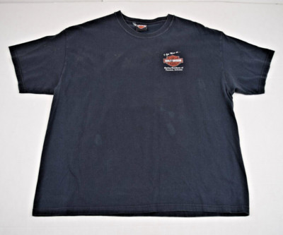 Vintage T-Shirt Harley Davidson Hanes Beefy T Size L/XL 90s Black