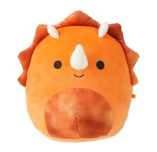 New Lyan The Triceratops Prehistoric Squishmallows 7.5in Kellytoys Cute Soft