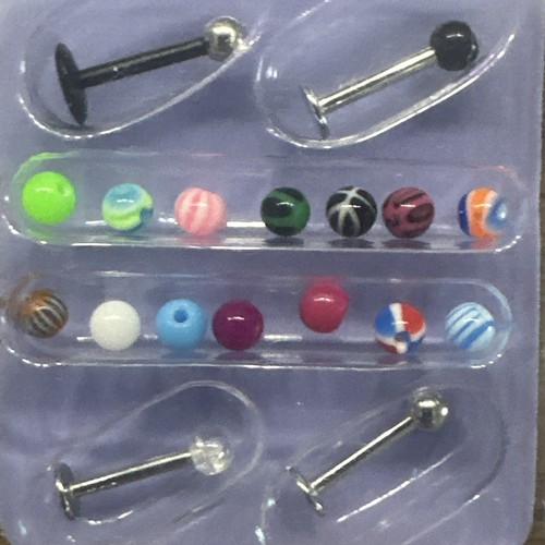 16g Stud Piercing Labret Lip Monroe Madonna Medusa Ashley Cheek Tragus Claire’s - Picture 2 of 6