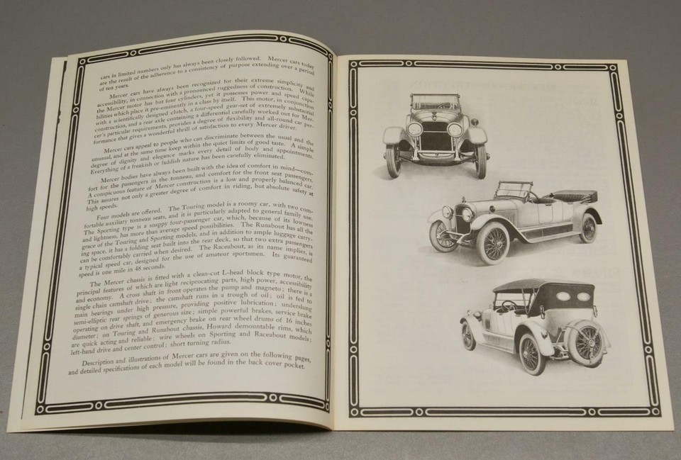 1915 MERCER MOTOR CARS SERIES 5 BROCHURE • 1951 FLOYD CLYMER REPRINT eBay