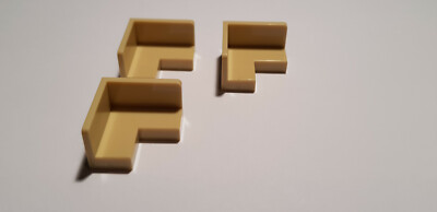 LEGO  3 x 91501 Eck Winkel Panel 2 x 2 x 1 beige 6181752 (F42) Tan