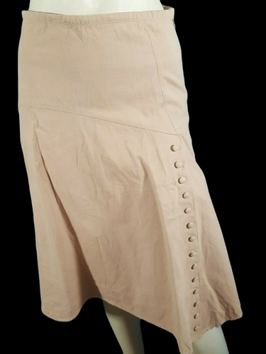 Jupe 3 Suisses Taille 42 En Coton Beige, Neuve Avec étiquettes, Longueur Genou