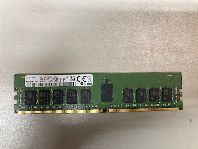 Samsung 16GB 1Rx4 PC4-2400T RC1-11-DC0 288Pin DDR4 Samsung 16GB 1Rx4 PC4-2400T RC1-11-DC0 288Pin DDR4