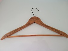 VTG Klein  Leonard Young Mens/boys Clothing Brooklyn Wood Hanger Advertising