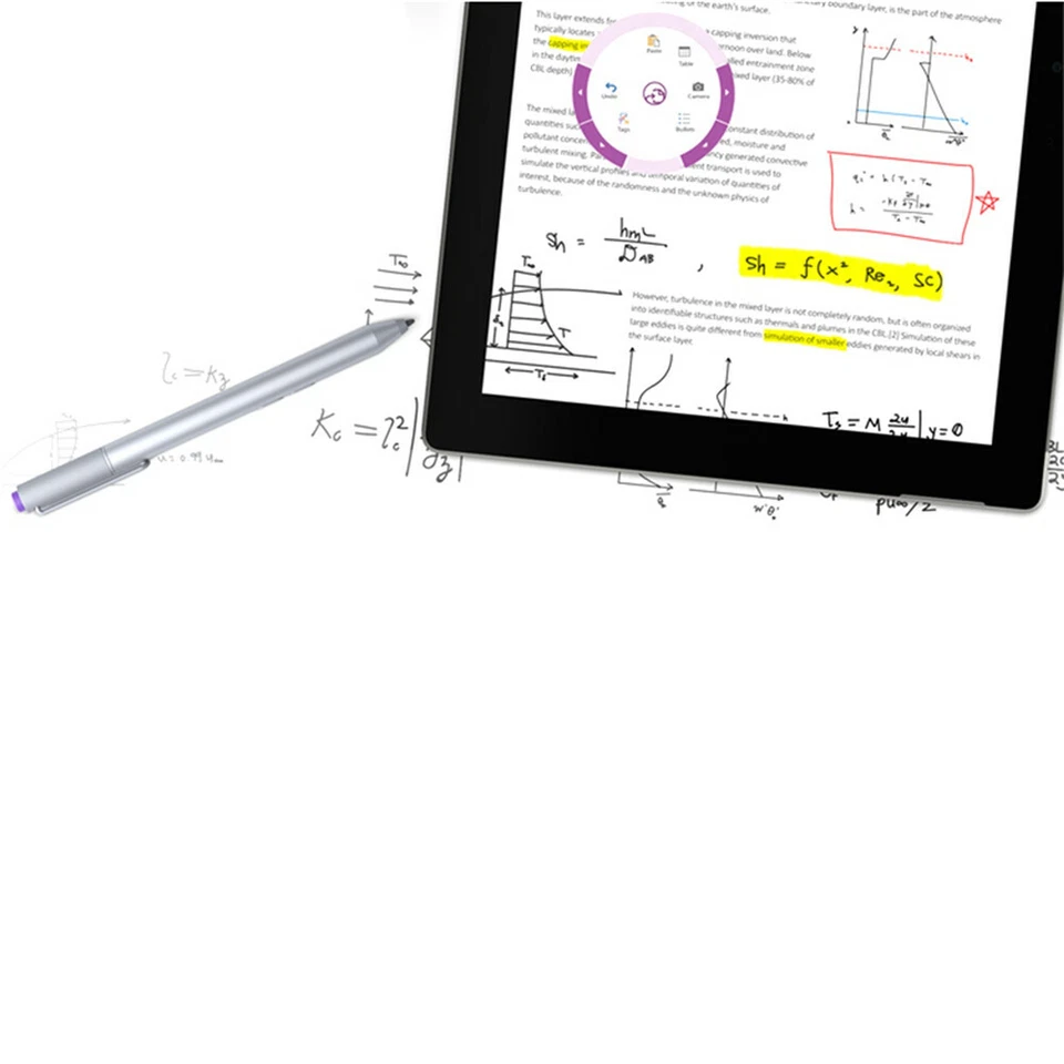 For Microsoft Surface Pro 3 4 5 6 Stylus Pen Silver Bluetooth, Go, Book - Image 4 of 4
