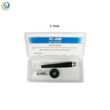 NEW DENTAL HYGIENIST PNEUMATIC AIR SCALER 2 HOLE HANDPIECE WITH 3 TIPS PERIO