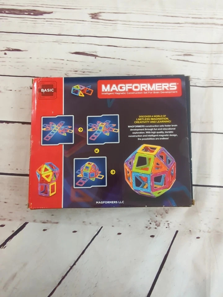Magformers Intelligent Magnet Construction Set, 30 Pieces, Basic 63076 - Image 3 of 4