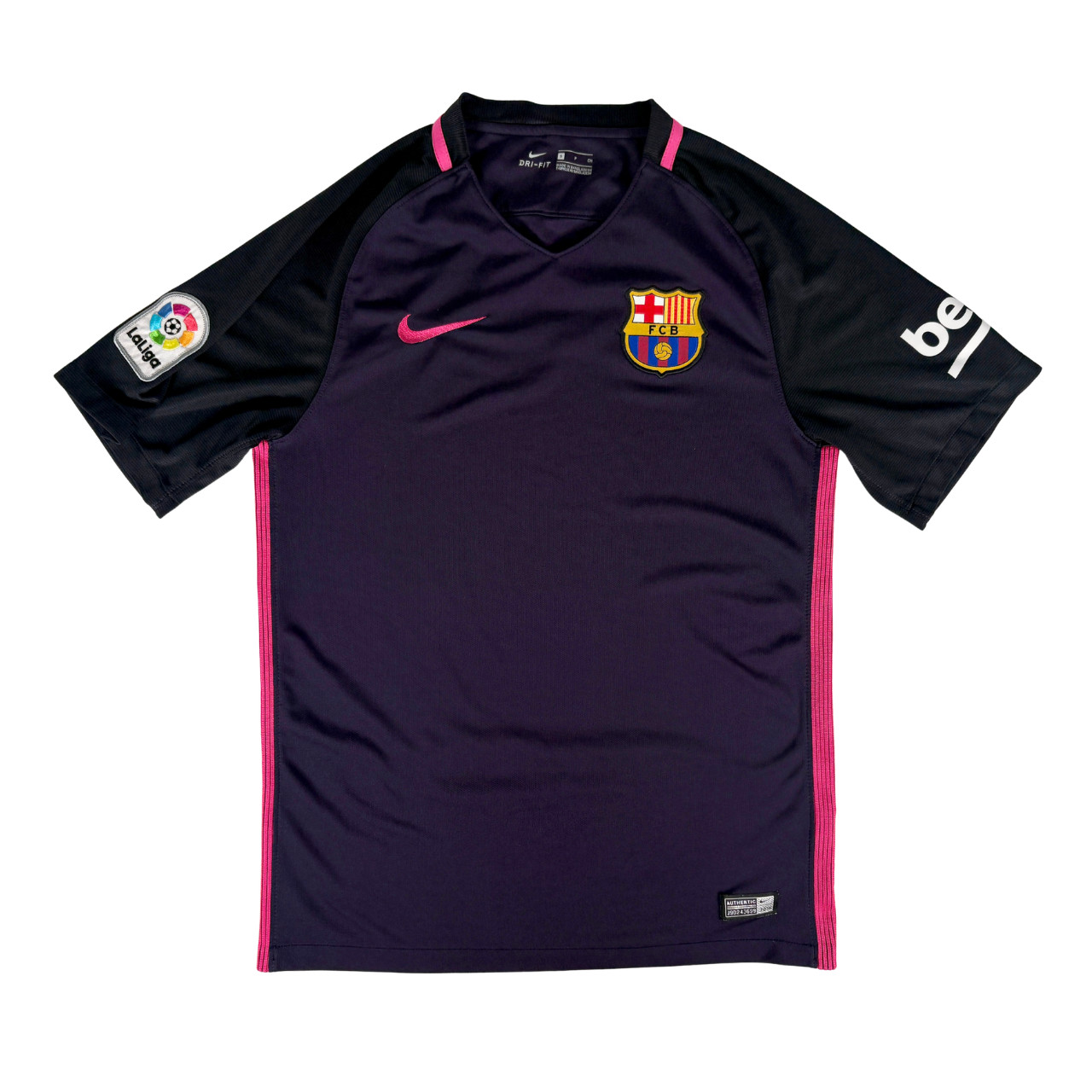 Barcelona FC 2016/17 Nike Away Football Shirt S Spain Vintage Soccer jersey