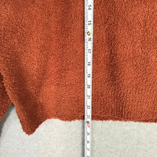 Stars Above Sweater XXL Rust Burnt Chenille Soft Nubby Cozy Oversized Neutral - Picture 6 of 7