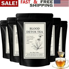 5 PCS Jamaican Healing Garden Blood Detox Tea, Chef Tijani Blood Detox Tea