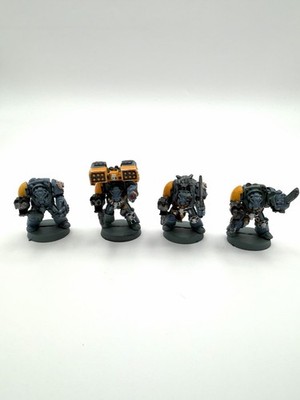Warhammer 40k Space Wolves Wolf Guard Terminators x 4 2nd Edition Metal OOP GW
