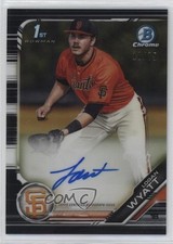 2019 Bowman Draft Chrome Pick Black Refractor 10/75 Logan Wyatt #CDA-LW Auto v9t