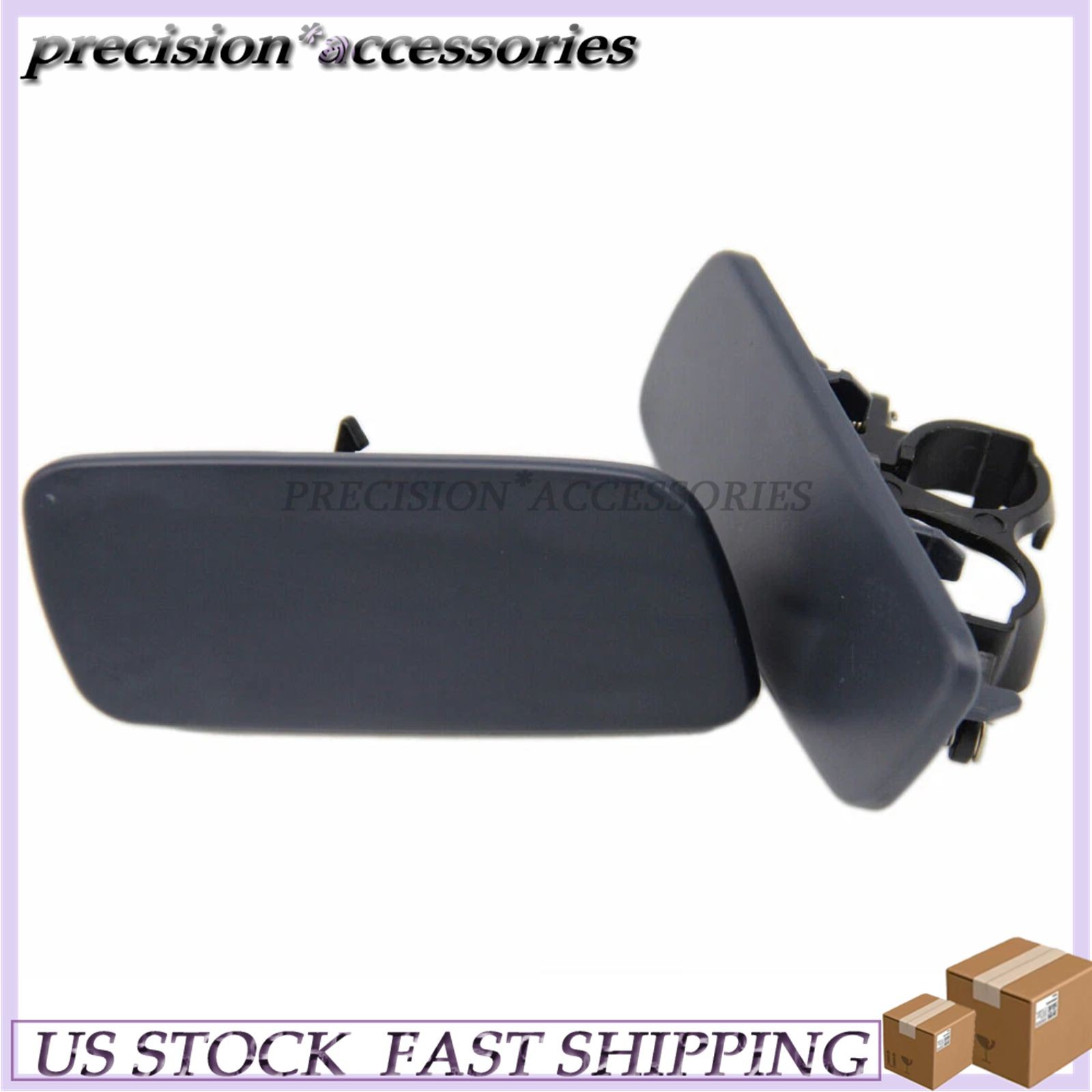 Pair Front Headlight Washer Cap For 10 11 12 13 14 15 16 17 18 Rolls-Royce Ghost