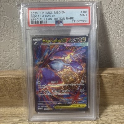 2025 POKEMON MEG EN-MEGA EVOLUTION #181 MEGA LATIAS EX PSA 9