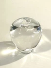 Steuben Clear Apple Paperweight ~ Beautifully Clear - Marked Steuben