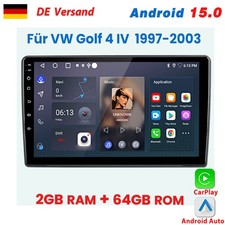 Per VW Golf 4 IV 1997-2003 Carplay Autoradio GPS Navi 2+64GB Android 15 BT DAB+