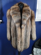 Gorgeous Dark Crystal Fox Fur Coat Jacket
