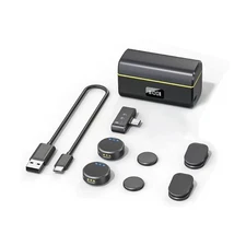 Wireless 48kHz 24-bit Microphone DSP Noise Cancellation for Insta360 X5/GO Ultra