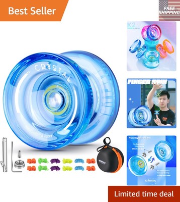 Professional K2 Crystal Blue Yo-Yo - Responsive & Unresponsive for All Levels