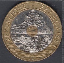 1993 - 20 Francs - Mont St-Michel - France