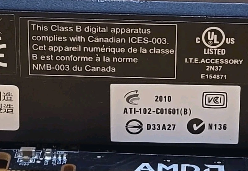 AMD ATI Radeon C016 HD 5770 1GB Premium Video Graphics Card - Image 4 of 4