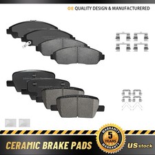 For Buick Enclave GMC Acadia Chevy Traverse Front & Rear Ceramic Brake Pads Kit