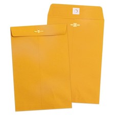 6x9 Clasp Envelopes - 100 Pack, Yellow Manilla Envelopes 6x9, 100GSM Heavy Kr...