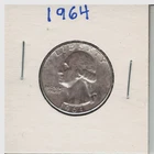 1964 WASHINGTON QUARTER SILVER (CIRCULATED)