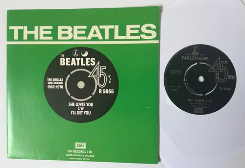 The Beatles: 1976 UK Parlophone EMI PS 45: She Loves You / I'll Get You _NM