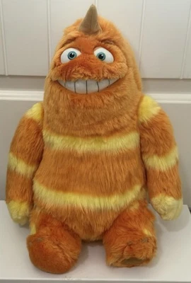 RARE Disney Store Monsters Inc Pixar George Sanderson Orange Plush 15” Boos Sock - Image 1 of 4
