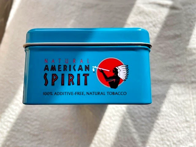 Extremely RARE! Natural American Spirit Cigarette 1 Carton Tin Case Novelty Big  - Image 4 of 4
