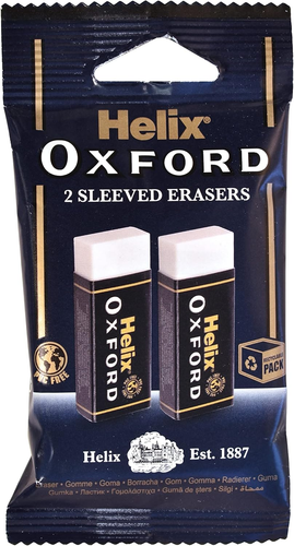 Oxford Twin Pack of Erasers, Oxford Blue, Large - Foto 10 di 12